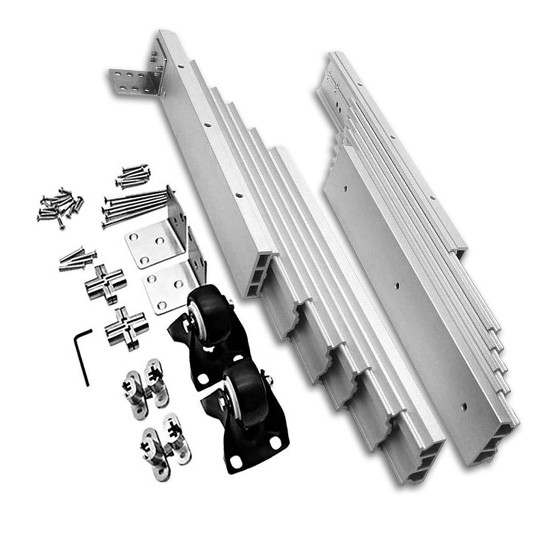 Barre de rail de table à manger en aluminium, quincaillerie de guidage premium 1270mm