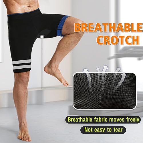 Miniatura 8 de Pantalones deportivos de sauna para hombre, pantalones de compresión, leggings atléticos, traje de sauna para entrenamiento