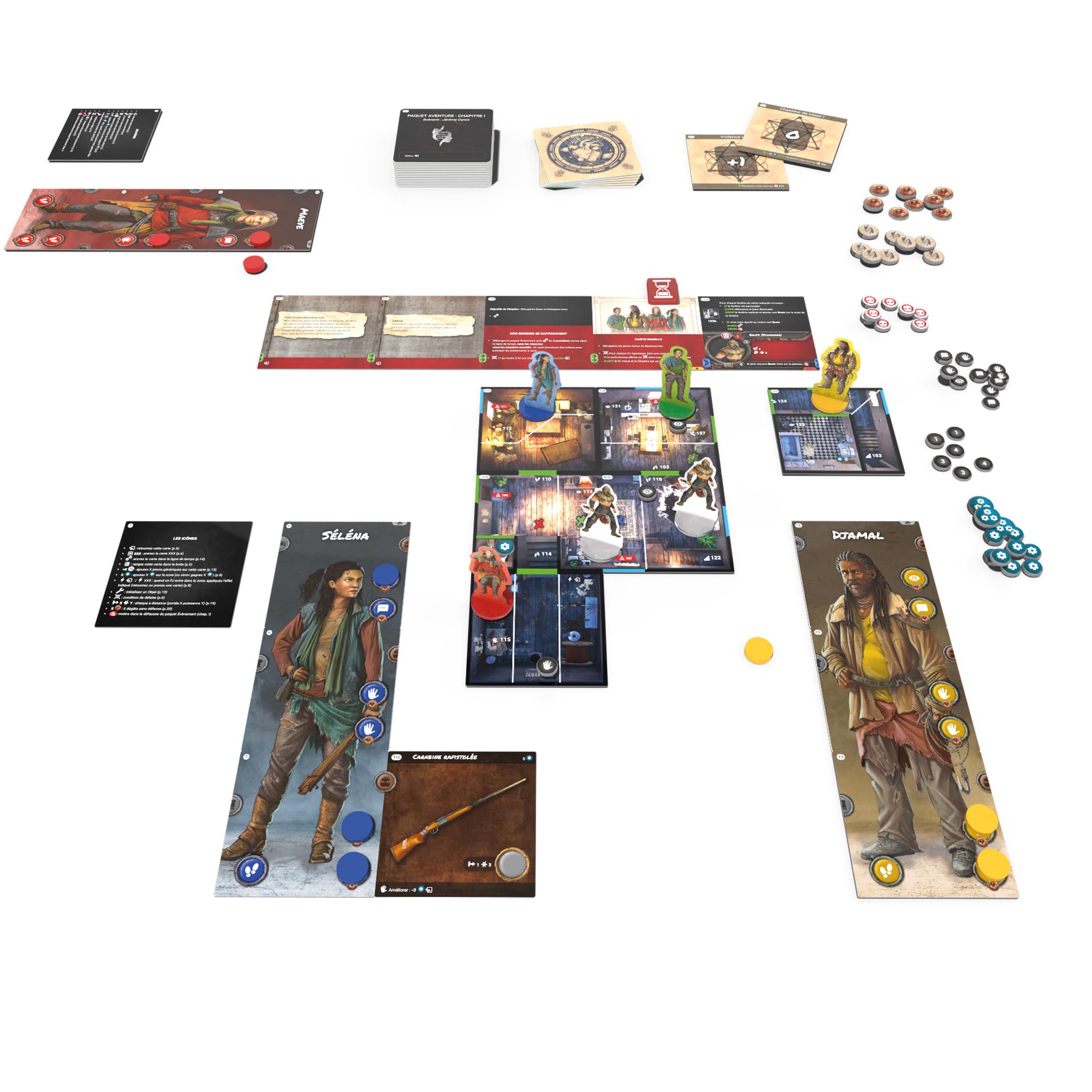 Heredity - Gioco da tavolo narrativo e cooperativo - Gioco di avventure - 14 anni in più - Le tue scelte contano - Una campagna di 5 capitoli - fino a 4 giocatori - Modalità giocatore singolo