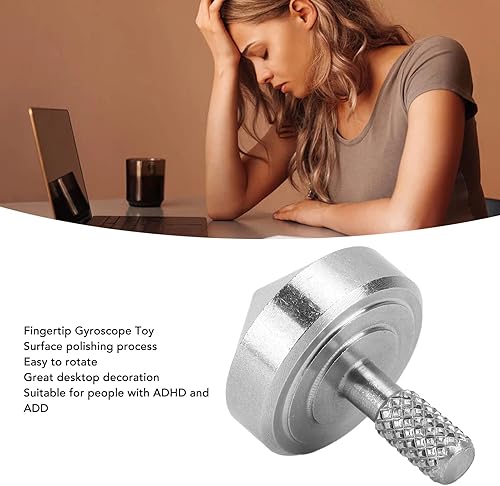 Miniatura 4 de Juguete giratorio para ansiedad, giroscopio giratorio portátil, para oficina, alivio de ansiedad, TDAH, giroscopio giratorio, giroscopio de metal