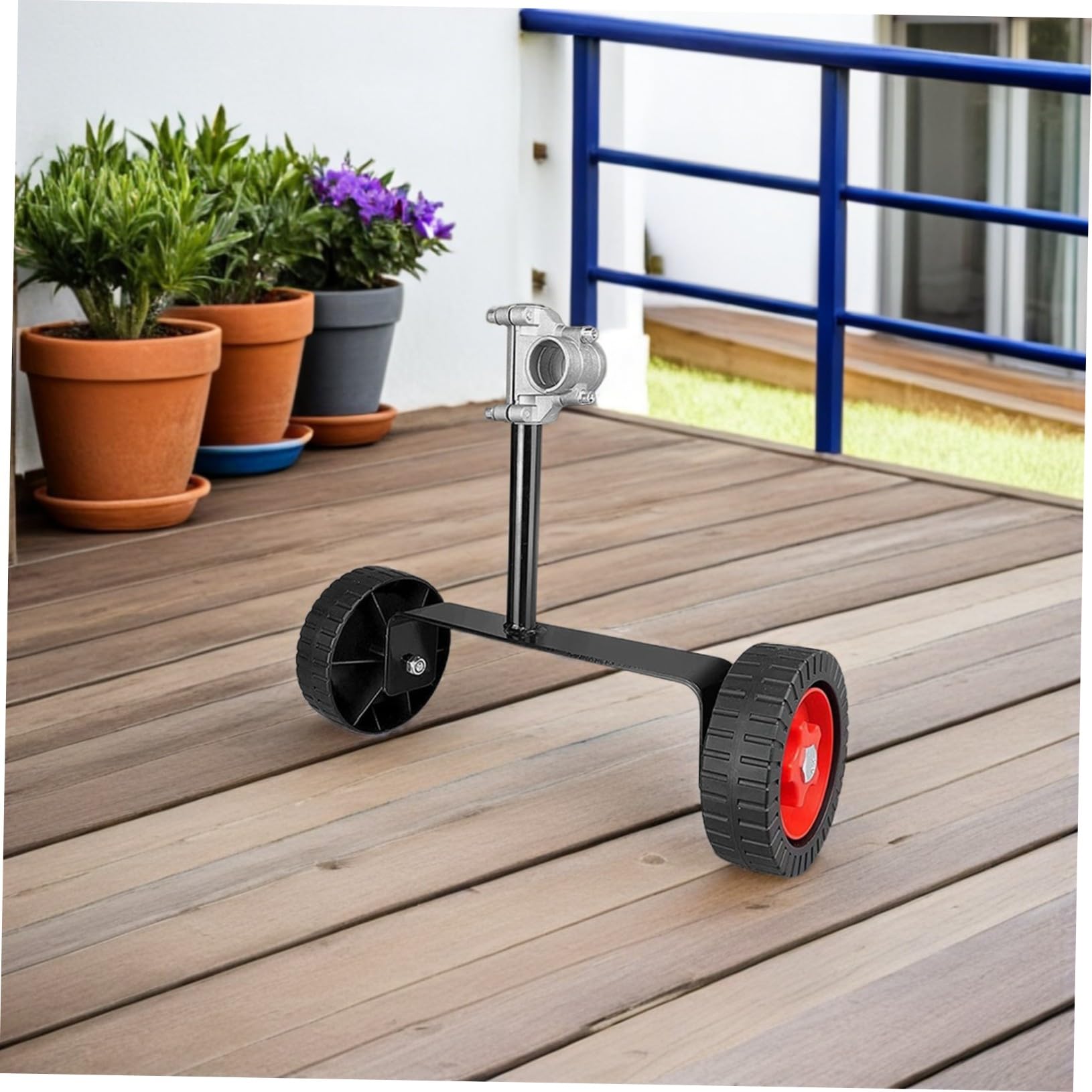 Rueda Auxiliar para Soporte Estable Accesorio para Recortadora de Césped Ligera y Compatible con Ruedas Carrito Resistente
