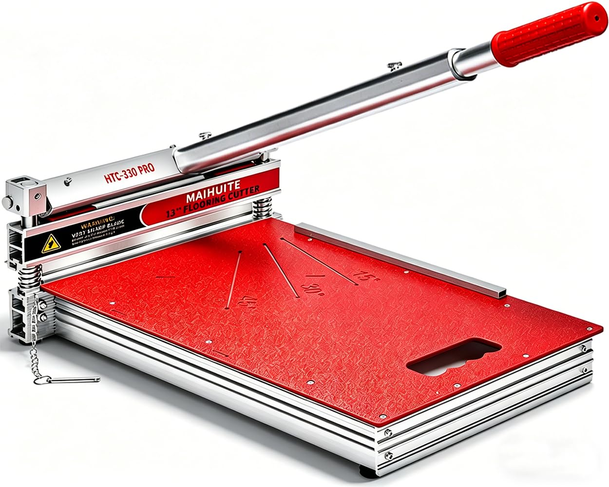 Laminate/Vinyl Floor Cutter PRO 330mm,Heavy Duty for Flooring Tool for Fast,Clean Cuts on Vinyl Plank/Engineered Wood - 17mm Depth,4 Angles (0°-45°),Dust & Electricity-Free DIY Installation