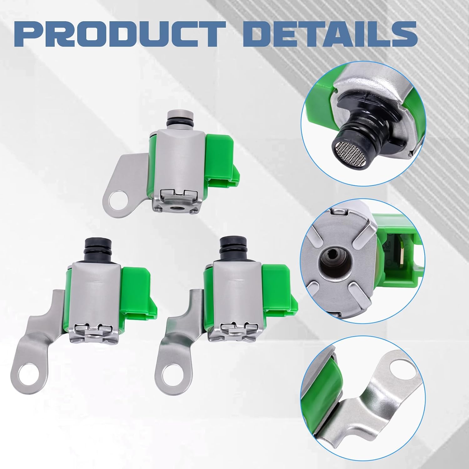 3Pcs A340 AW4 Transmission TCC Lock Up Shift Solenoids, Fit for Tacoma