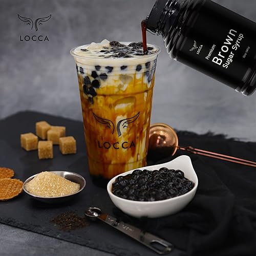 Miniatura 3 de Kit de té Boba de azúcar moreno con perlas Boba | Kit de té de burbujas de jarabe de azúcar moreno para hasta 40 bebidas