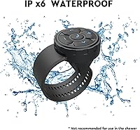 Vista 4 de Volante con botón multimedia Bluetooth, control remoto inalámbrico para automóvil, bicicleta, motocicleta, barco, IPX6, impermeable, compatible