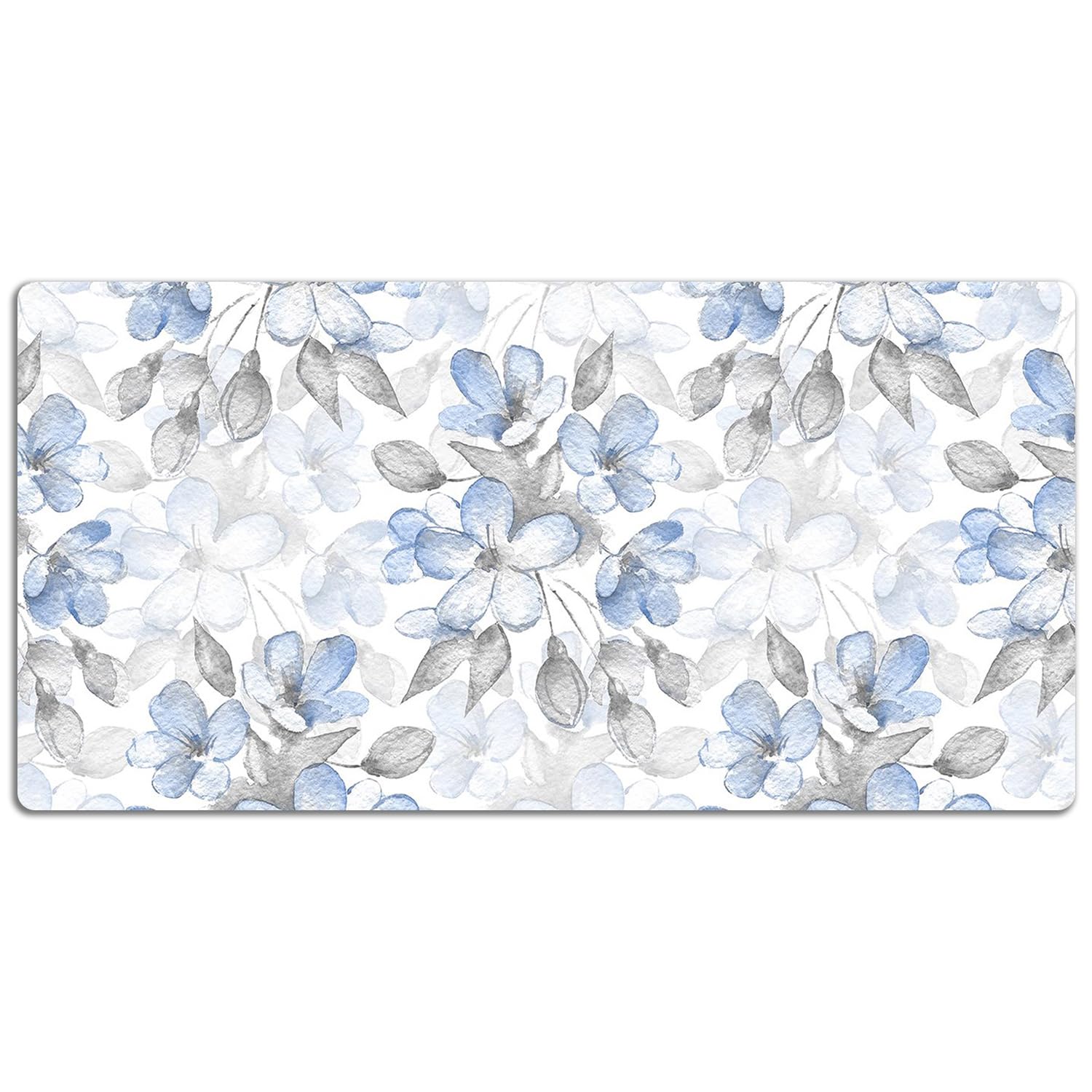 Sottomano da Scrivania 120x60 cm Facile da Pulire Antiscivolo Impermeabile per Ufficio e Casa in Vinile PVC Protezione e Decorazione Superficie Protettiva - Fiori