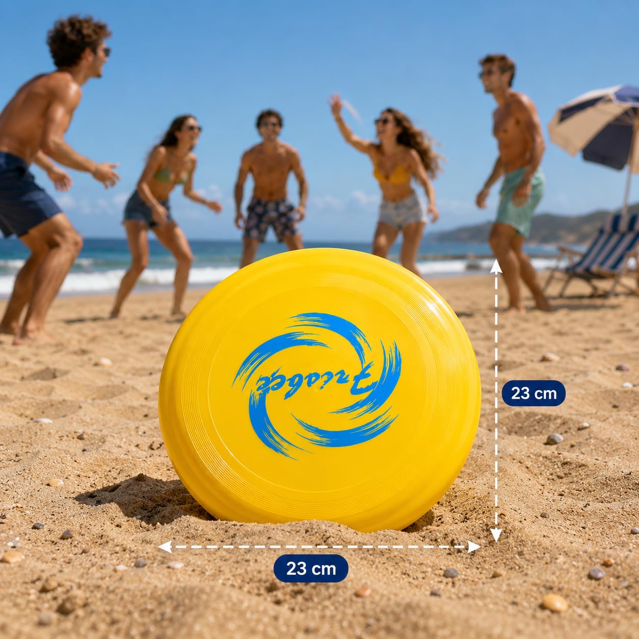 Disco Volante Frisbee 23cm per Giochi all'Aria Aperta, 1 Pezzo