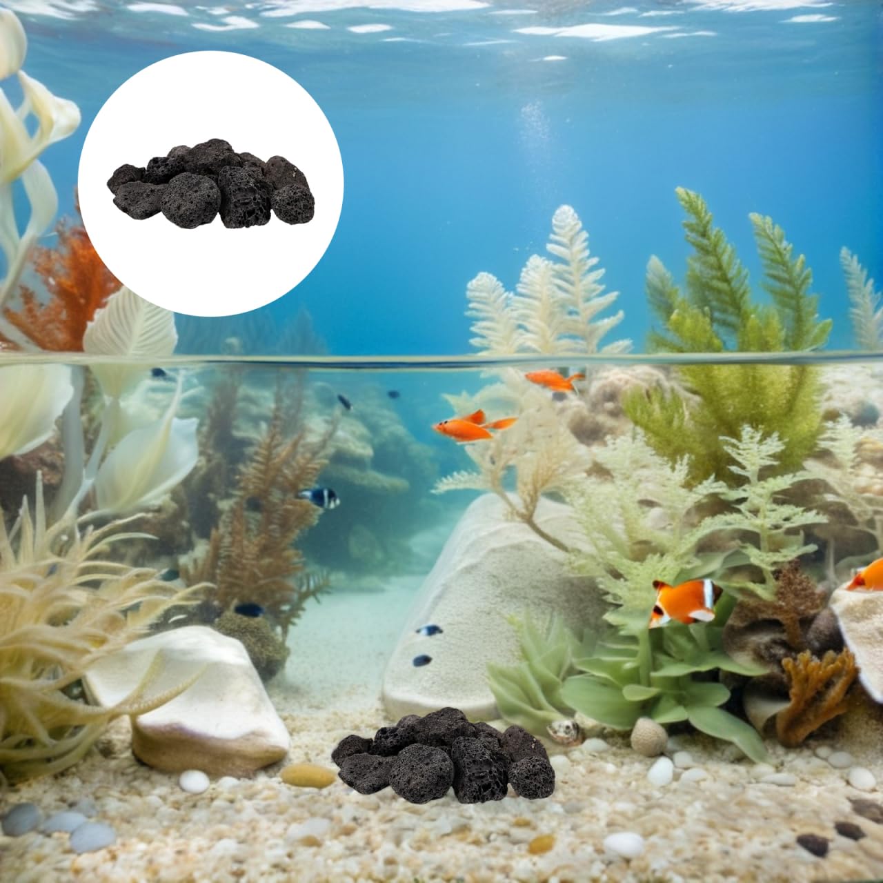 Yardenfun Rocas VolcáNicas Naturales Para Plantas En Macetas DecoracióN De JardíN Relleno De JarróN Y Acuario Piedra VolcáNica Para Peces Artesanía De Piedra 300G Paquete