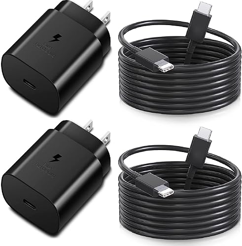 Samsung - Cargador súper rápido tipo C, cargador de pared USB C de 25 W, carga rápida para Samsung Galaxy S23 UltraS23S23+S22S22 UltraS22+S21