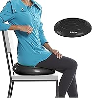 Gaiam 16" Balance Disc Wobble Cushion - Core Stability Trainer for Office Chair, Home Desk & Kids Sensory Wiggle Seat