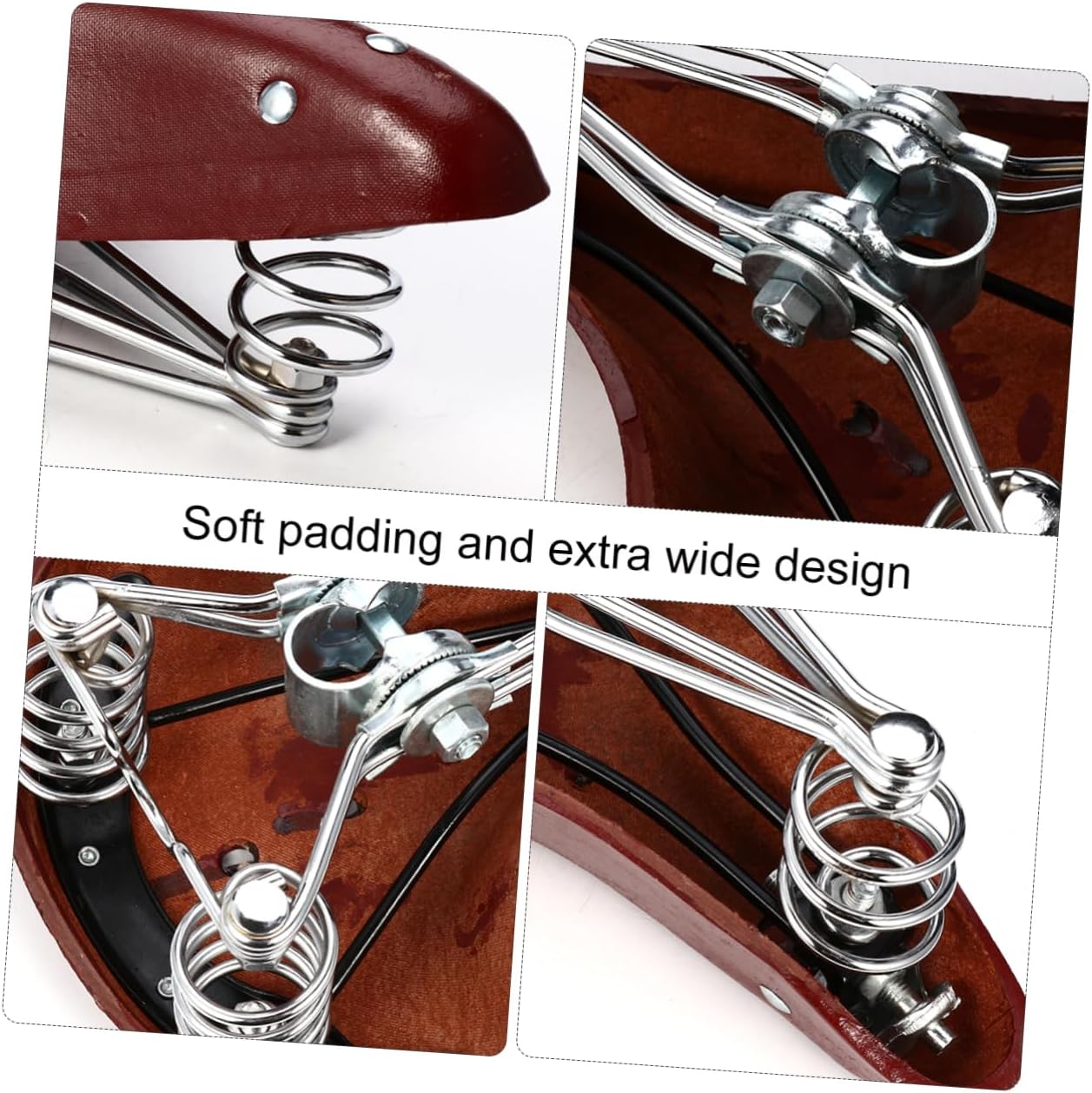 Faux Leather Bike Seat for Road and Mountain Bikes Comfortable Saddle for Cruisers Enhancing Riding Experience Shockproof Design and Stylish Finish