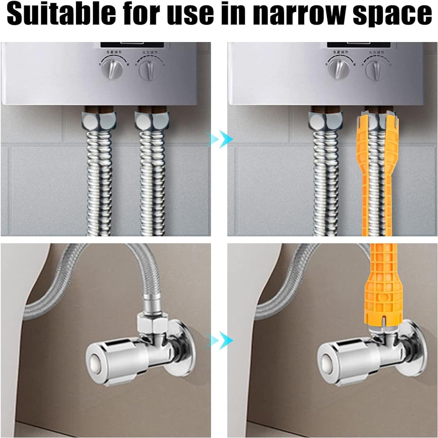 SZZETK 14 in 1 Tap Key, Tap Key, Multifunctional Tap Key, Tap Key for Sink Toilet Bowl Sink Kitchen Sanitary - Image 4