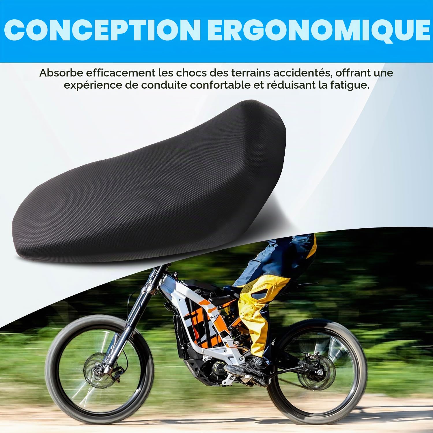 Selle pour Surron,Sur Ron Light Bee Surron Sur-Ron S/X | Selle de Moto Mini Selle de Vélo Confort Moto