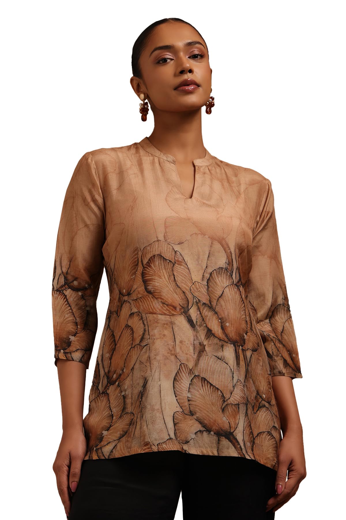 Womens Muslin Floral Printed Tunic-image-40