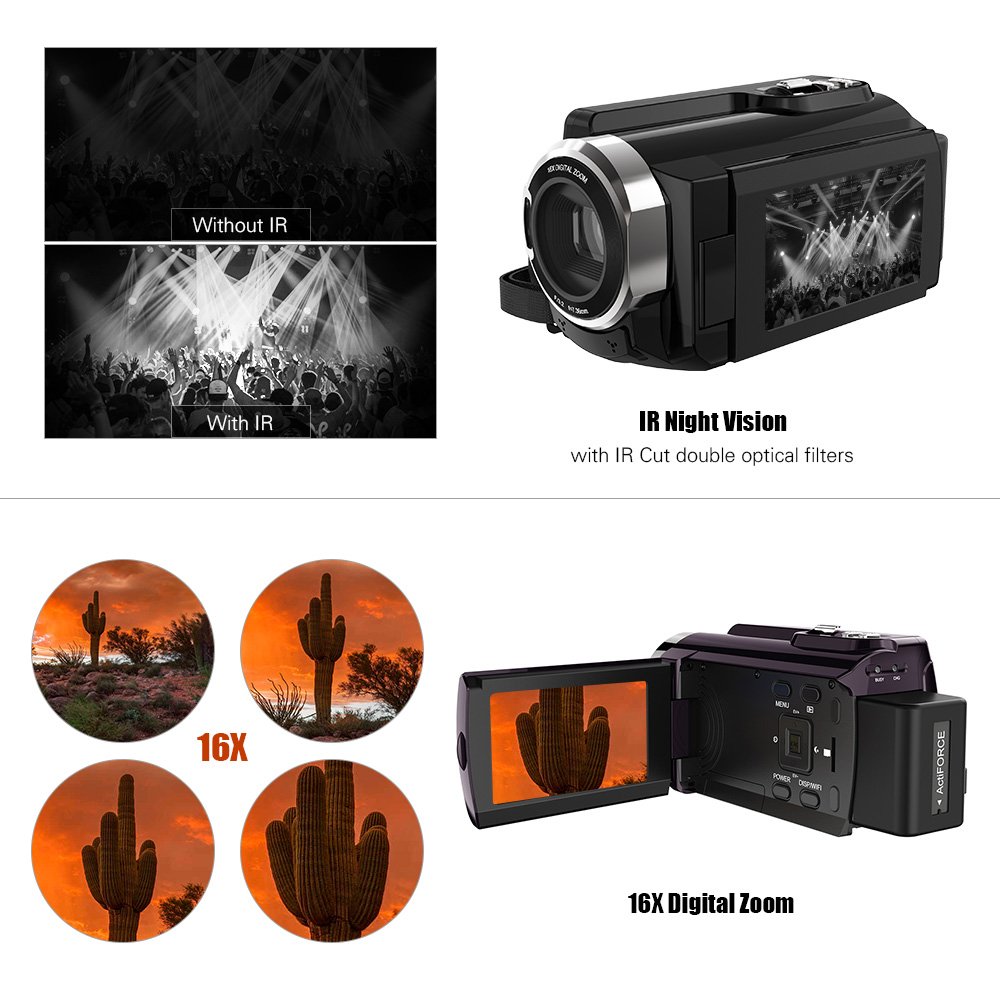 Andoer HDV-534K 16x Digital Zoom and IR Night Vision