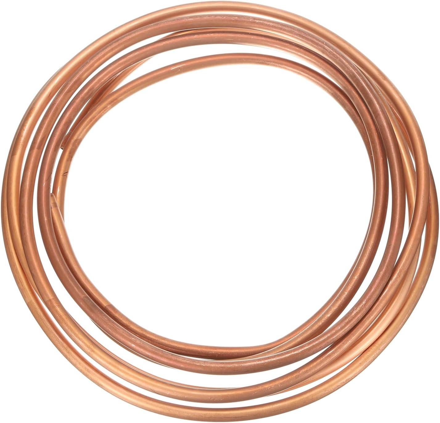 MECCANIXITY Copper Tube 1/4'' OD x 9.8Ft 1/64" T Refrigeration Flexible Pipe Seamless Hollow Metal Soft for Air Conditioners Refrigerators and Other Equipment