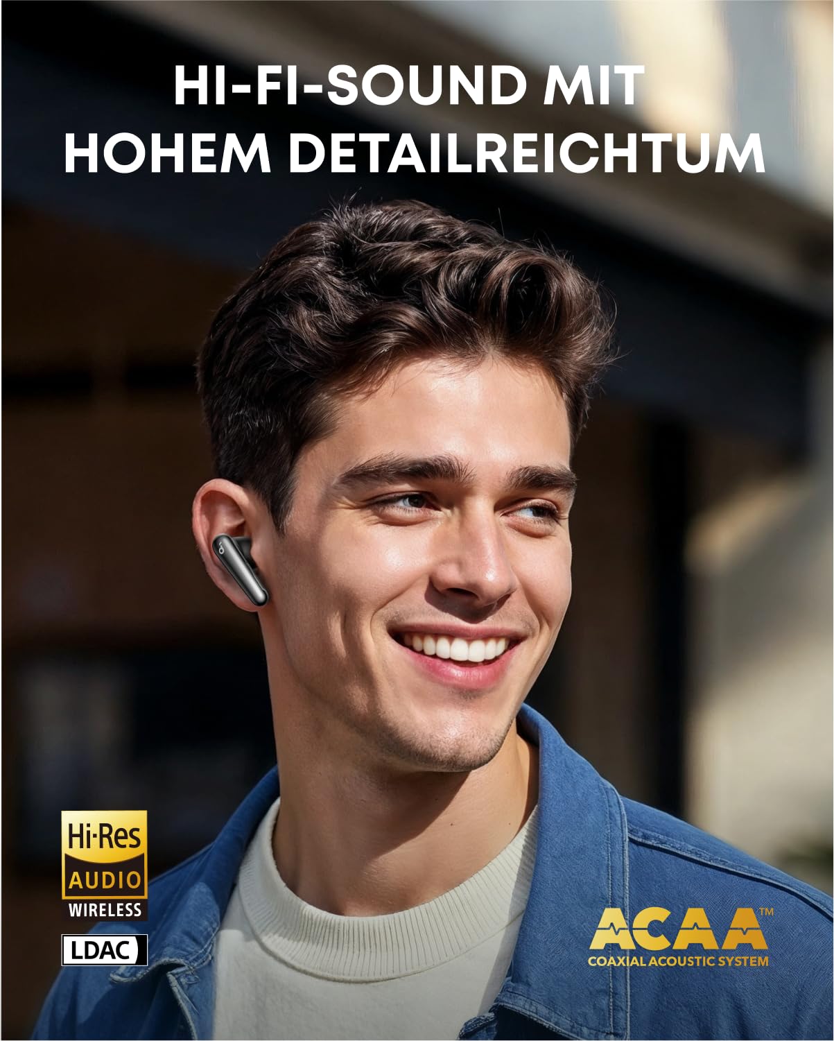 soundcore Liberty 4 Pro von Anker,kabellose Earbuds mit Noise Cancelling,7 Sensoren und ANC in Echtzeit, 2×schneller Laden, HiFi Musik auf Studio-Niveau, klare Anrufe mit 6 Mikrofonen(Generalüberholt)