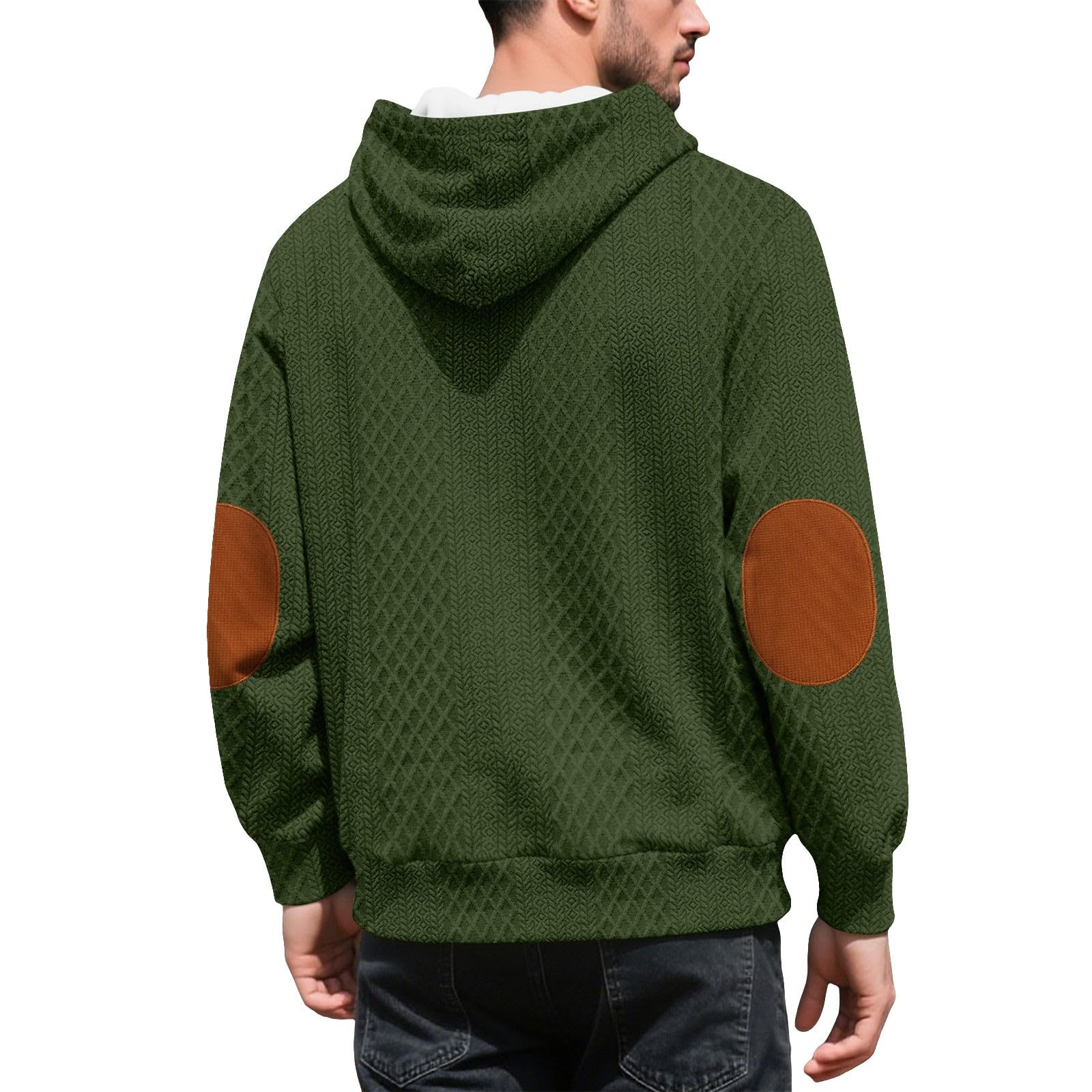 Chaquetones Hombre Invierno Sudadera Informal De Manga Larga con Botones Y Media Cremallera para Hombre, Otoño E Top Cruzado Ropa Verano Casual Cortavientos Camisas Disfraz Vigilante La