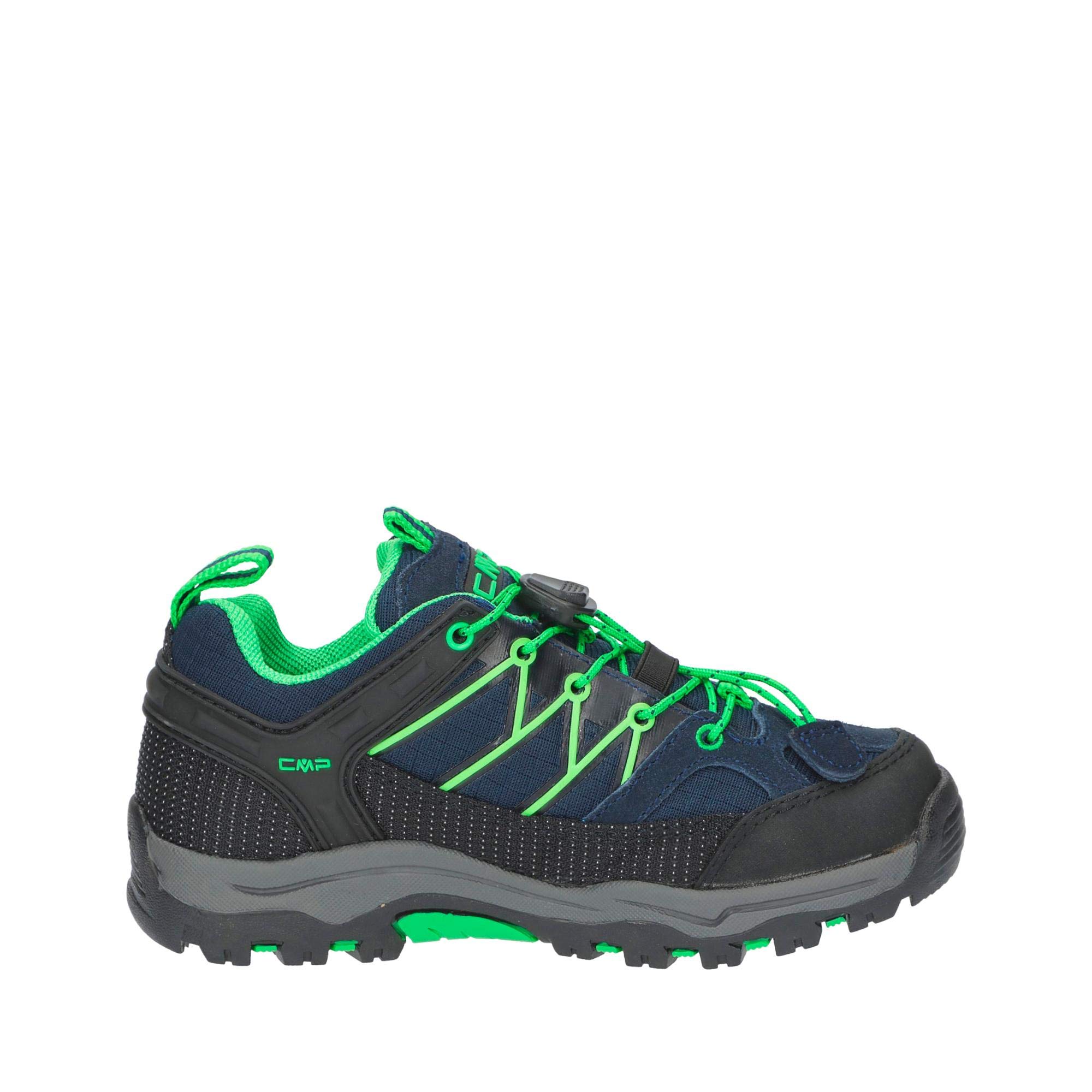 CMP Kids Rigel Low Trekking Shoes Kids Wp, Zapatos de trekking Unisex niños, Negro azulado Lagarto, 40 EU