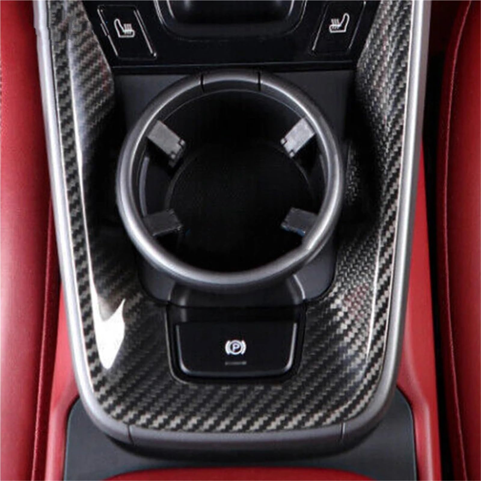 Folia na panel‌ Okleina skrzynia biegów‌ Pasuje do Porsche 911 992 2023 2024 Suche włókno węglowe Wnętrze Konsola środkowa Panel Pokrywa Naklejka Wykończenie Akcesoria samochodowe