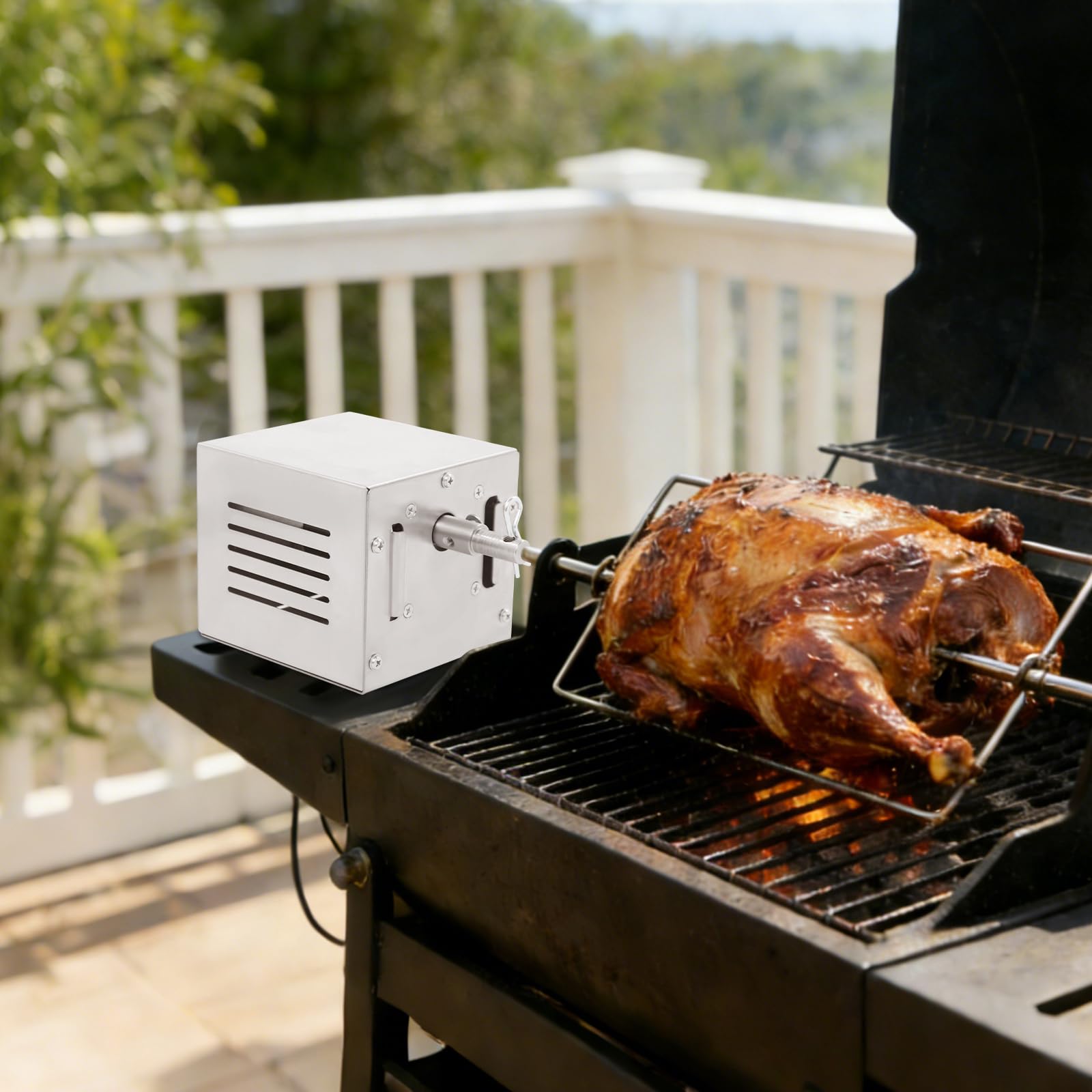 Motore per barbecue da 220 V, 25 W, motore elettrico con spiedo girevole per barbecue, rostiera, barbecue, per casa, campeggio o barbecue
