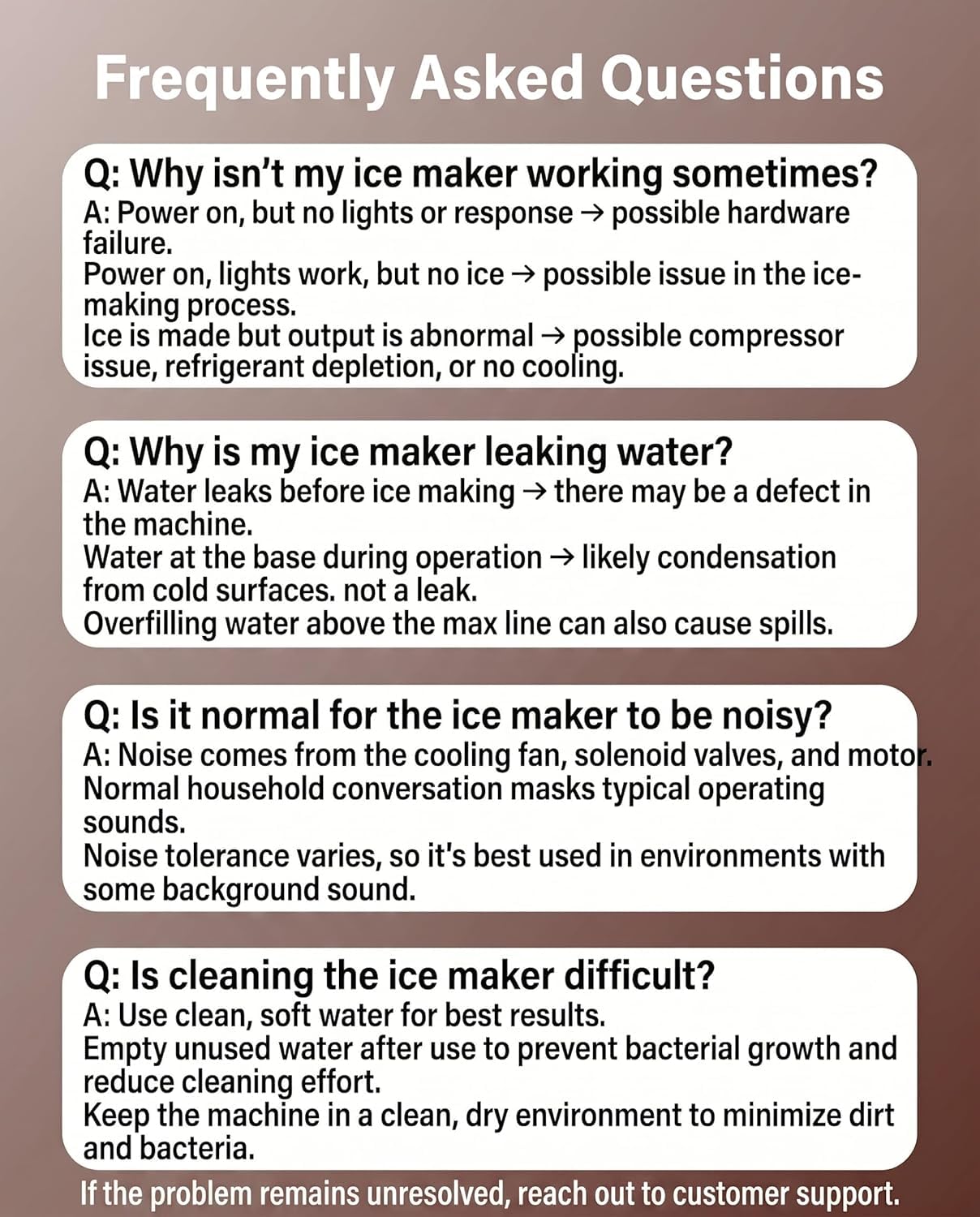Silonn Ice Maker Countertop, 8 Cubes in 6 Mins, 26.5lbs/24H, Self-Cleaning view 8