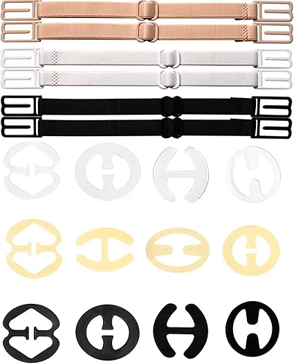 36 BH-Träger Clips - Unsichtbare Rückenclips Gegen Rutschende BH-Träger | 4 Farben