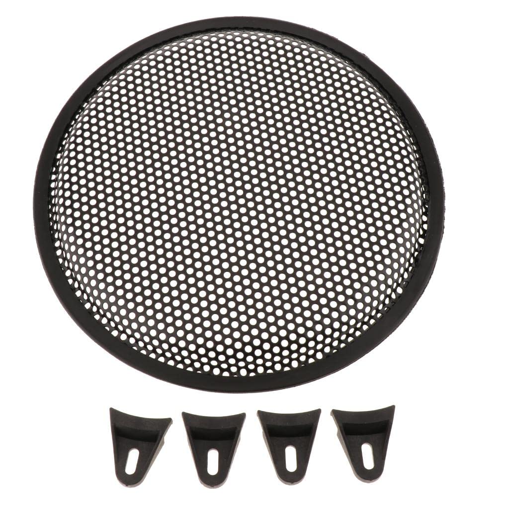 Benix 1Piece Speaker Grills Cover Case with 4Pcs Screws & 4Pcs Fix Bracket for 10 Inches Speaker Mounting Home Audio DIY, Black-image-33