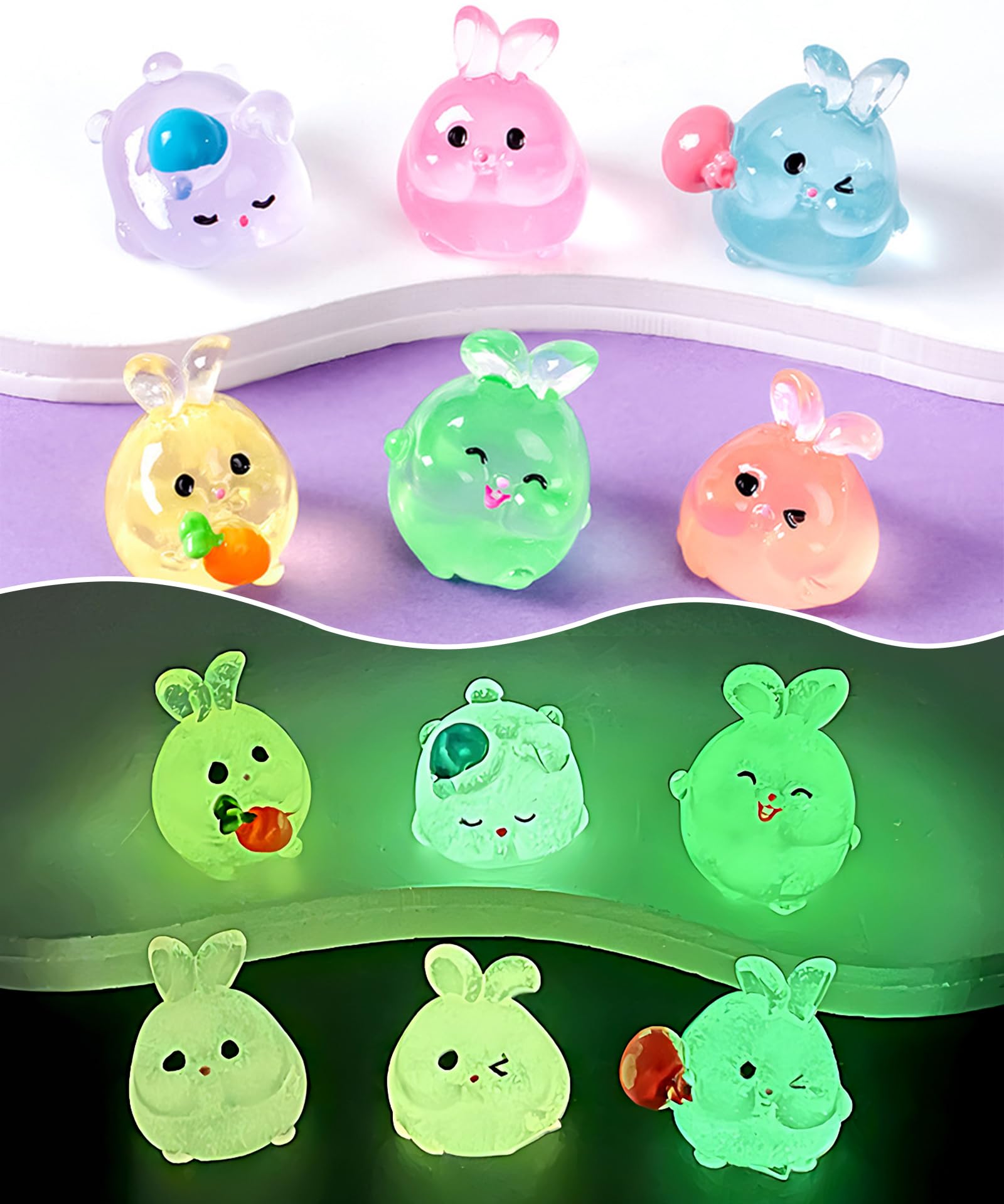 30 Figurines Fantômes Lumineuses - Mini Décorations Résine Pour Jardin Et Intérieur