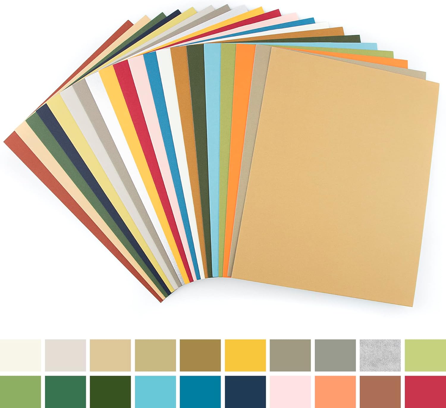 Golden State Art, 11x14 Matboard Mat Board Blanks - Assortment Color Uncut Mats for DIY Projects, Presentation Boards, Art Crafts (20 Pack)