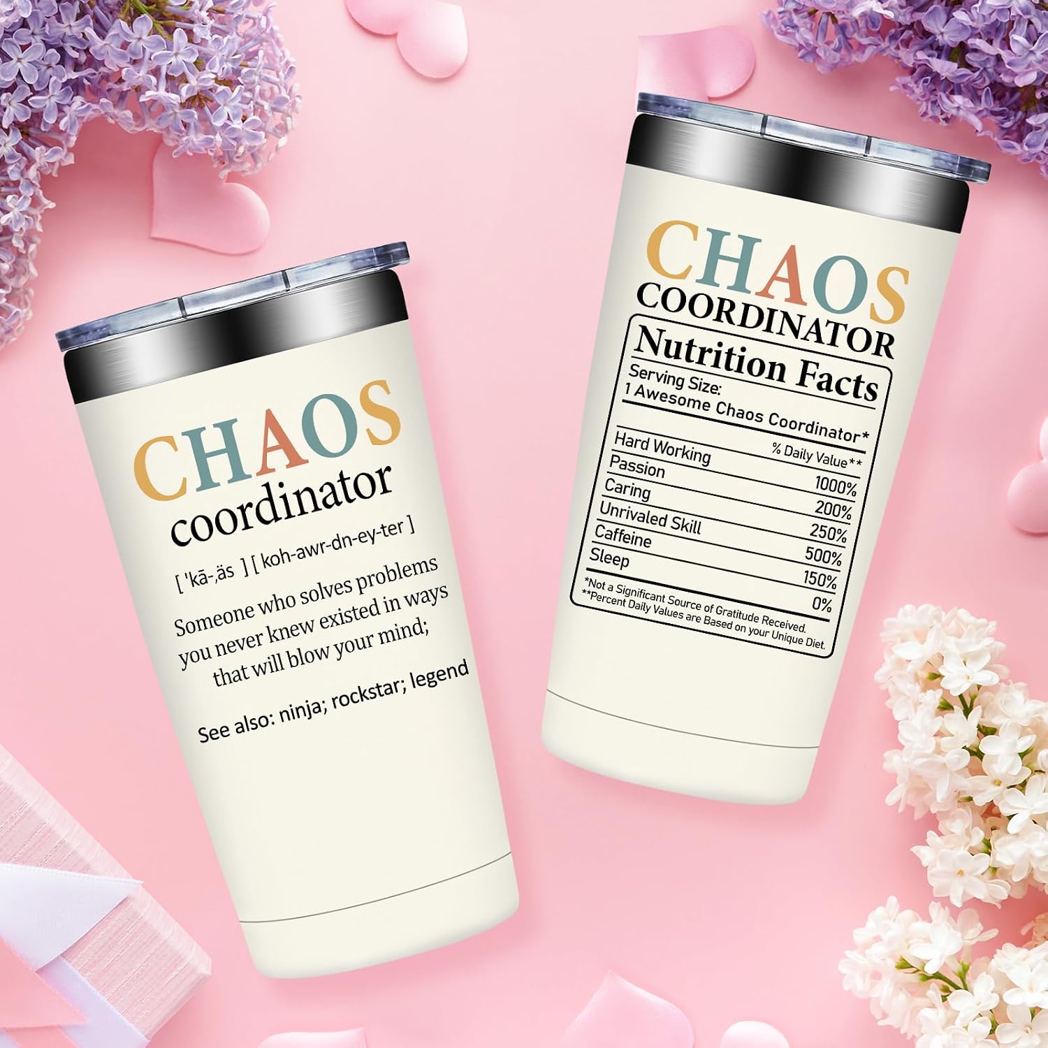 Fufandi Chaos Coordinator Tumbler Cup 20oz, Thank You Gifts for Women image 3