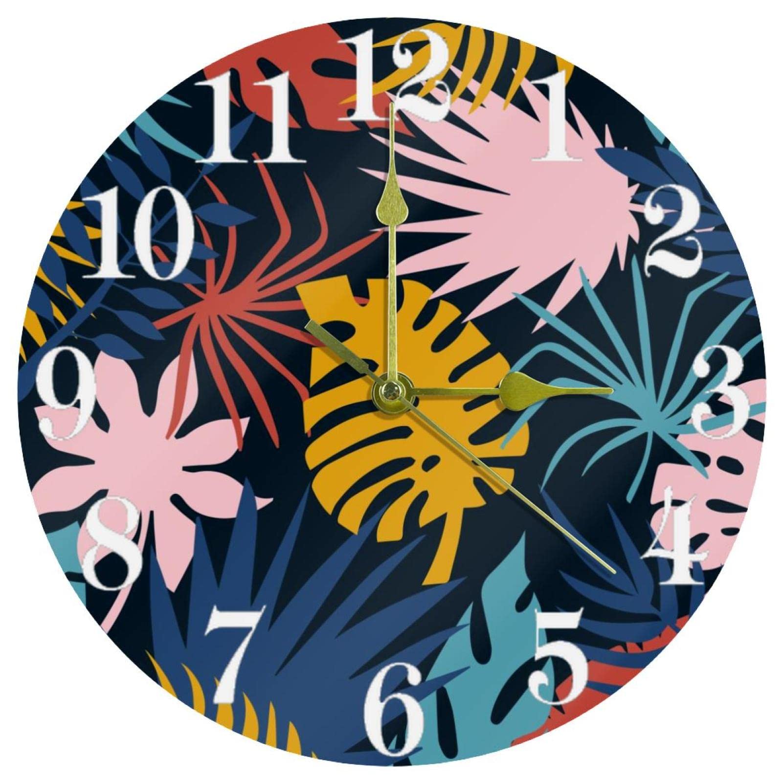 Horloge murale silencieuse 25 cm à pile pour maison école et bureau