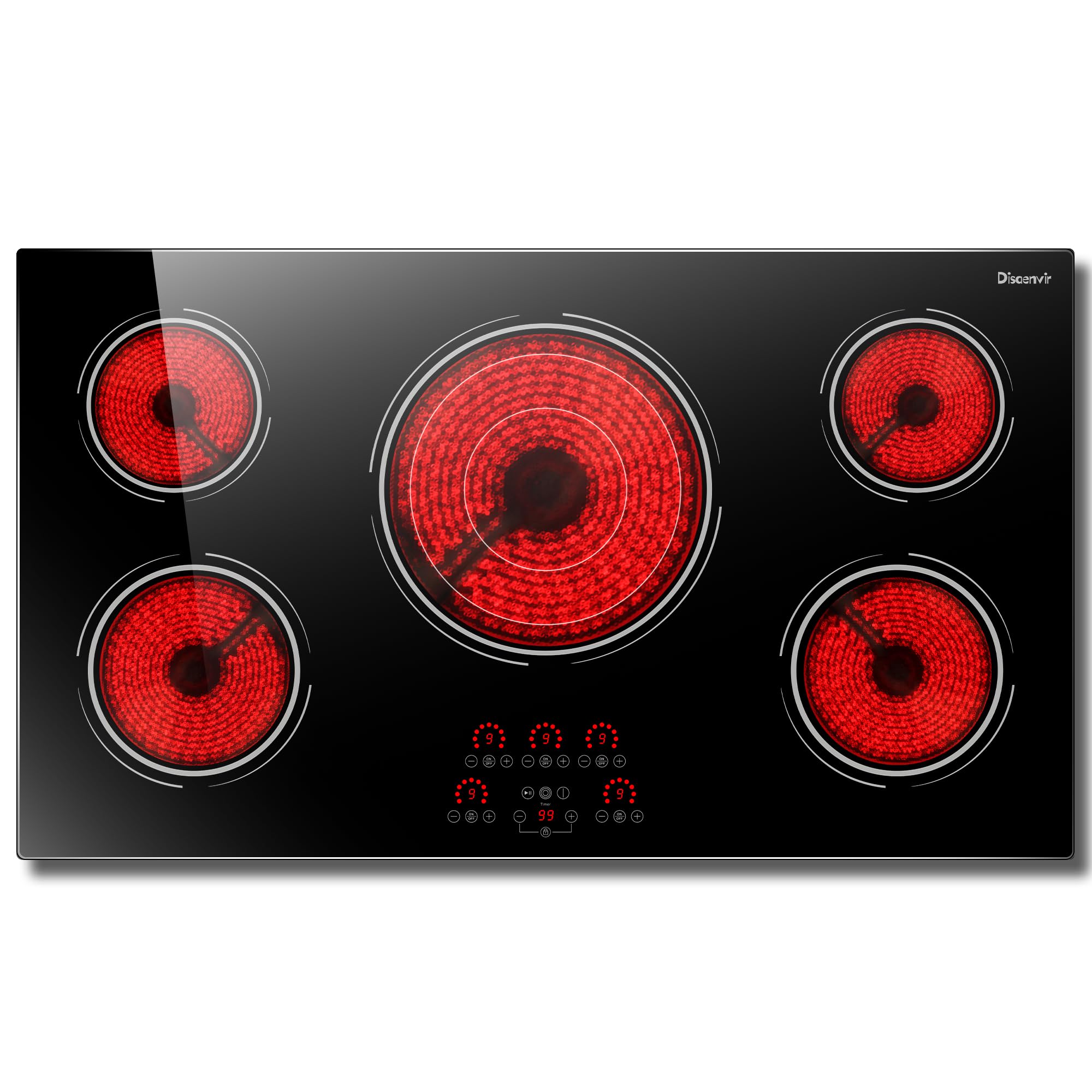 Disaenvir 34.25 Inch Electric Cooktop