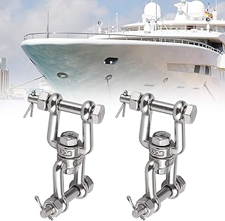 banapo 304 Stainless Steel Swivel Shackle, Rotating Shackle Connecting Corrosion Resistance with Anchor Swivel Shackle for Preventing Rope Knots