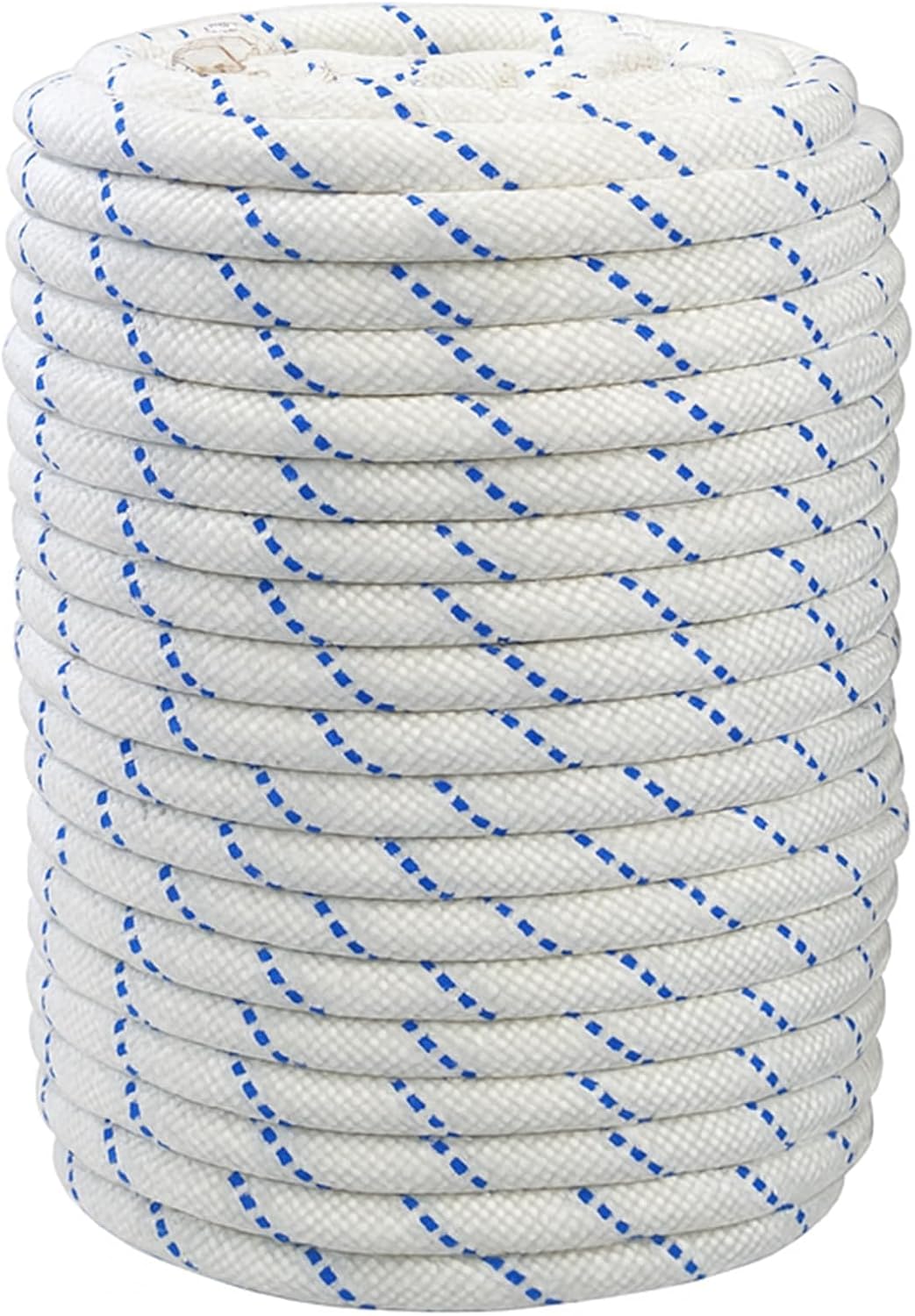 3/4in x 200 Ft Double Braid Polyester Rope, High Force Braided Polyester Rope, 20000Lbs Breaking Strength Strong, Multipurpose Pulling Rope, for Tree Work, Camping, Swings