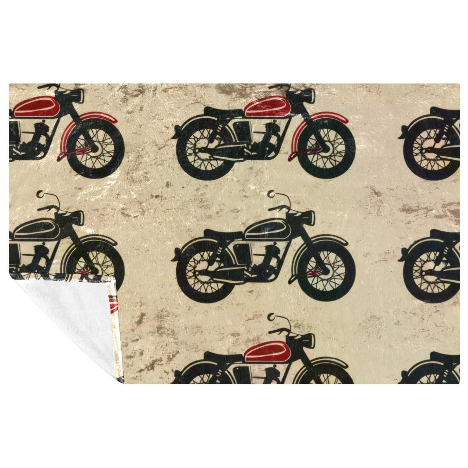 Couverture chaude plaid canapé lit voyage camping rouge noir 150x100