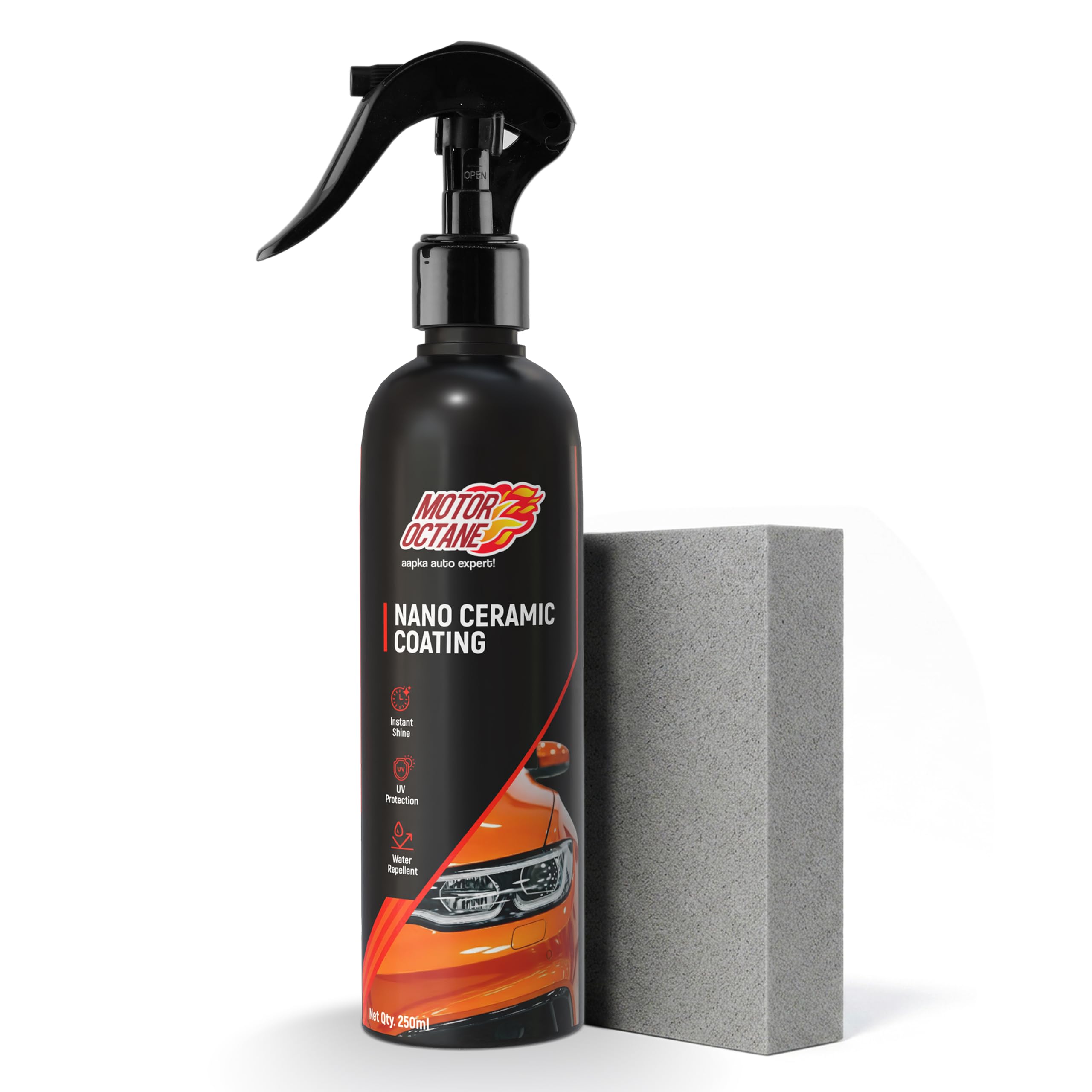 Nano Ceramic Coating for Car & Bike | 250ml | Easy-to-Apply DIY Spray | High Gloss Finish with UV & Water Repellent Shield | New Car-Like Shine-image-1