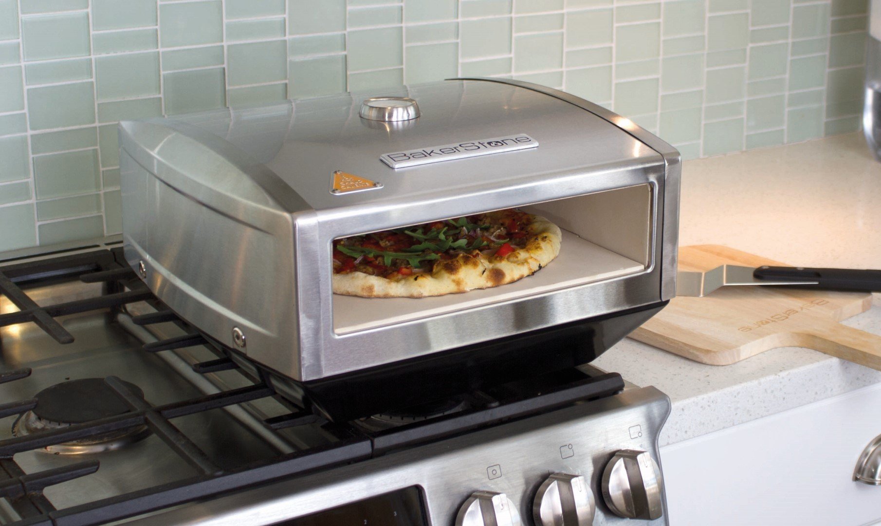 BakerStone Pizza Box, Gas Stove Top Oven Stainless Steel, Stainless