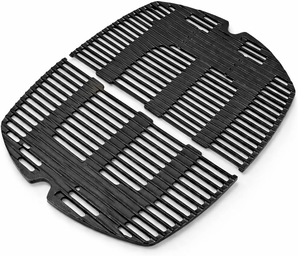 25"x17.8" Cast Iron Grill Grates - 7584/7646 Replacement for Weber Q300/Q320/Q3000/Q3100/Q3200 Series (57060001/586002/426001/56010049) Gas Grills