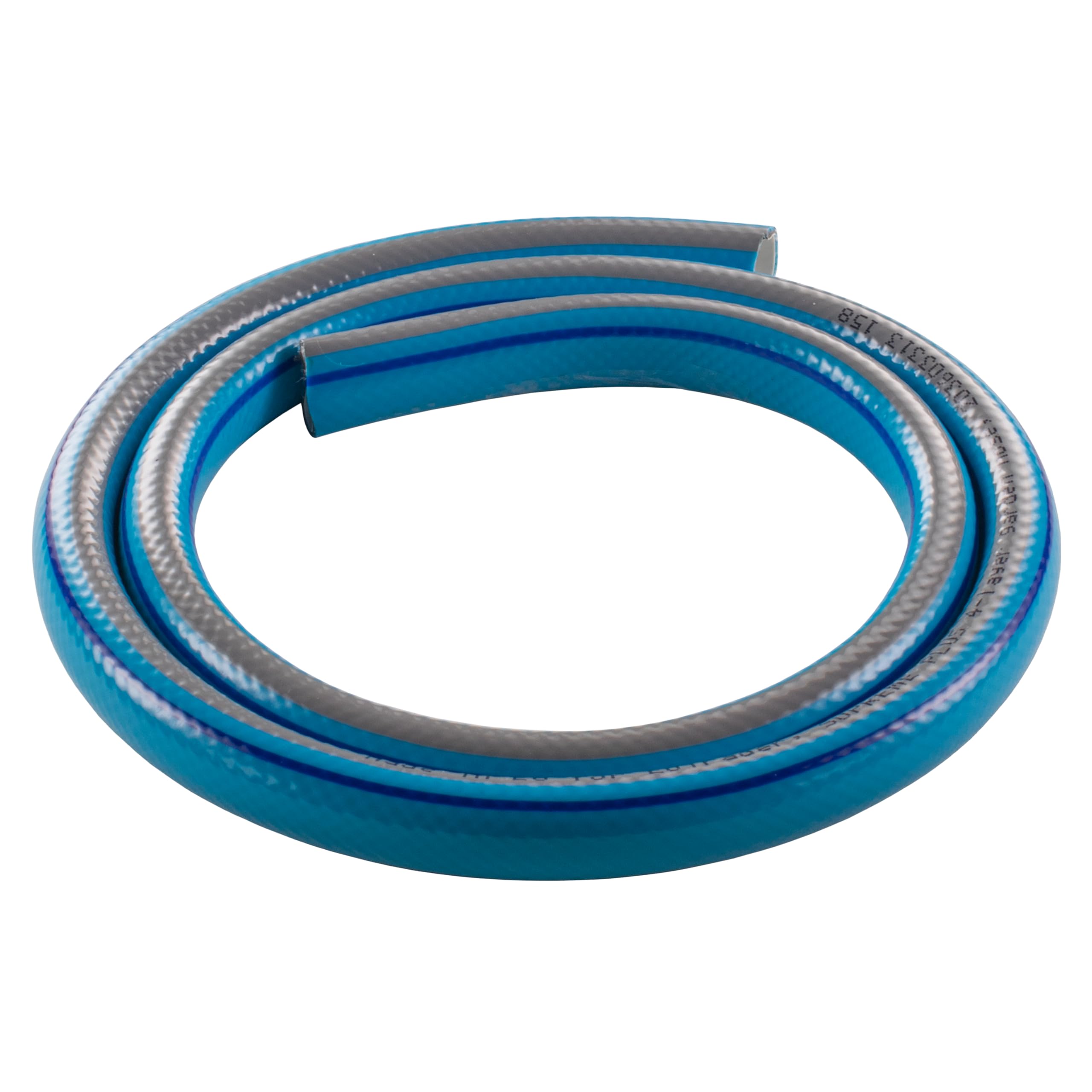 Blue & Grey 4-Layer Reinforced Garden Hosepipe – 1/2" Heavy-Duty, Kink Resistant, UV-Resistant, Flexible Water Hose with Anti-Leak Technology for Garden, Lawn, Patio, Car Wash & Outdoor Cleaning (4m)