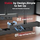Sportsroyals Adjustable Dip Bar Station, Heavy Duty Parallette & Parallel Bars, 400LBS Stable Dip Stands for Home Gym, Calisthenics & Upper Body Workout Equipment - 4