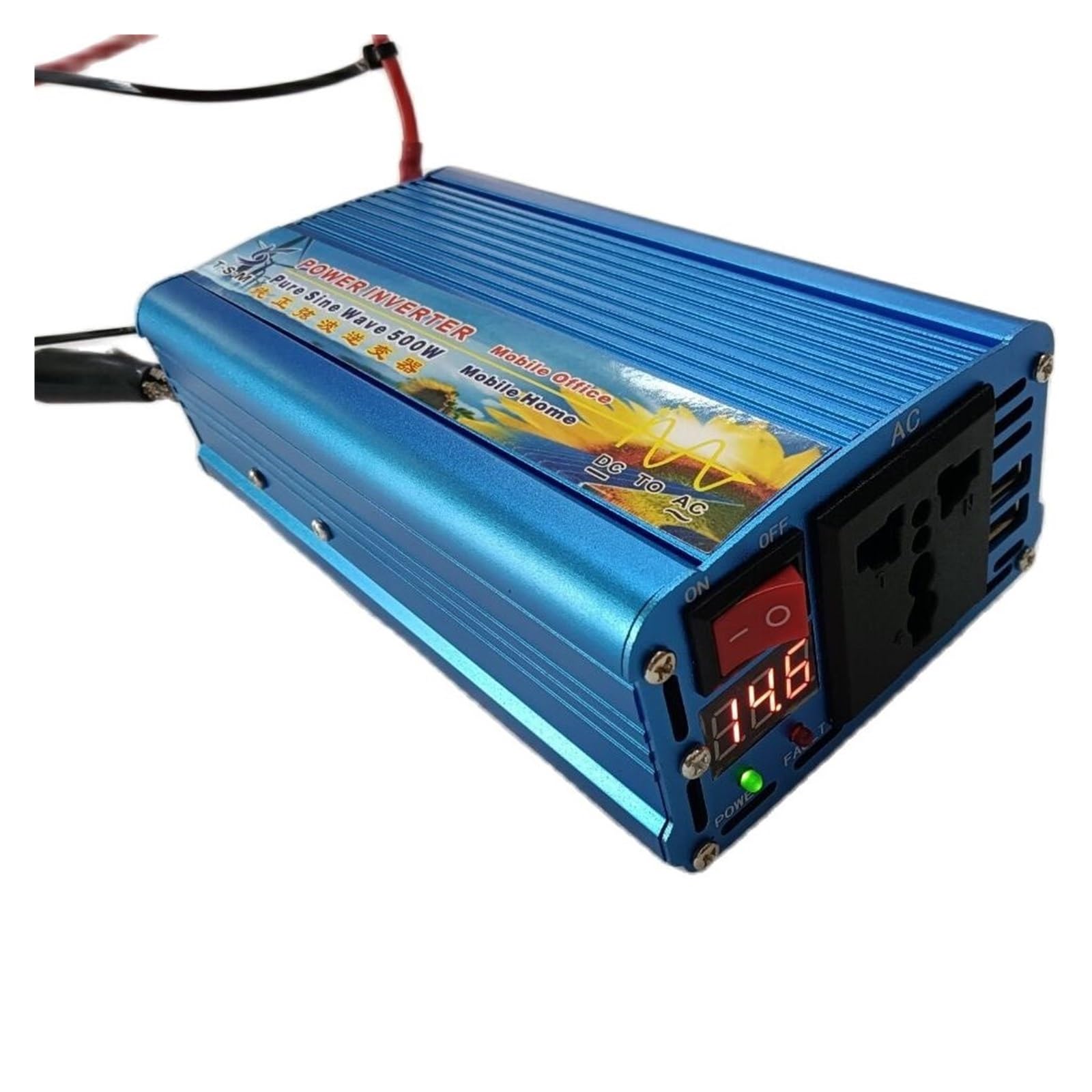 Onda sinusoidal Pura de 500W, CC de 12V/24V/48V a CA de 110V/120V/220V/230V/240V, 50HZ/60HZ, inversor de Potencia de 1000W(60HZ,48V-110-120V)