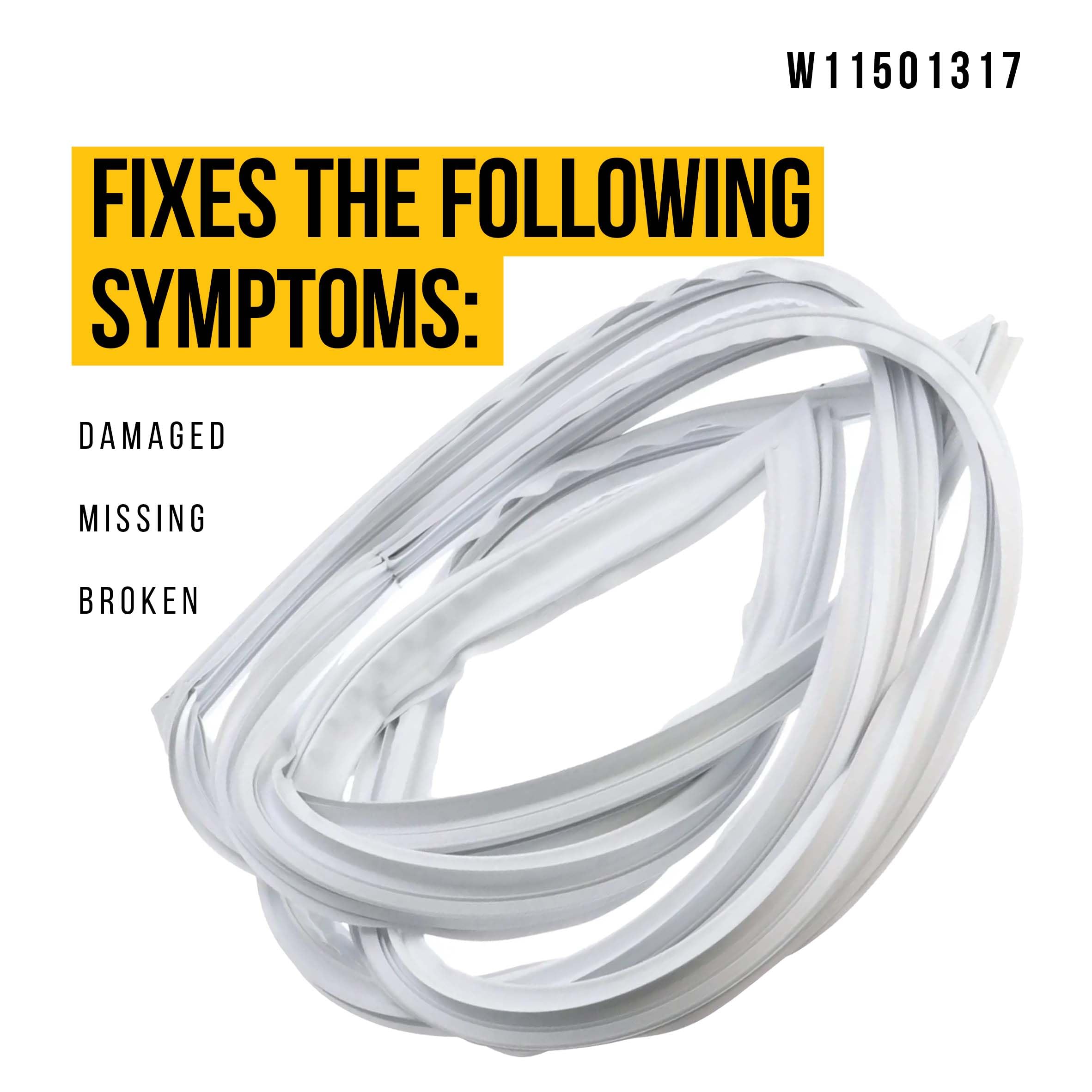 Amazon.com: PartsBroz W11501317 Gasket - Compatible with Whirlpool  