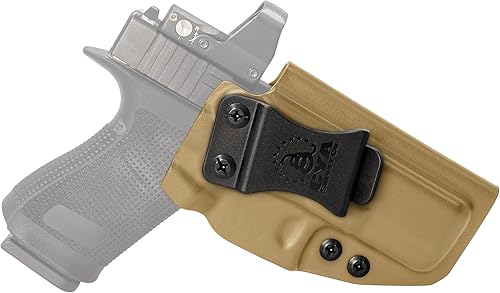 Miniatura 103 de CYA Supply Co. Funda para llevar armas dentro del cinturón, Base Optics Ready (Flat Dark Earth) Portador Oculto en la Pretina, IWB, Compañía