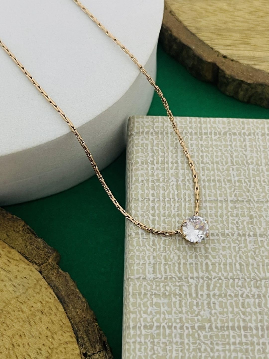 rkb sales Pendant Necklace for Women Stylish | Waterproof Anti Tarnish Gold Plated Pendant Jewellery | Fashion Accessories for Women & Girls | Anniversary Birthday Gift-picture-39