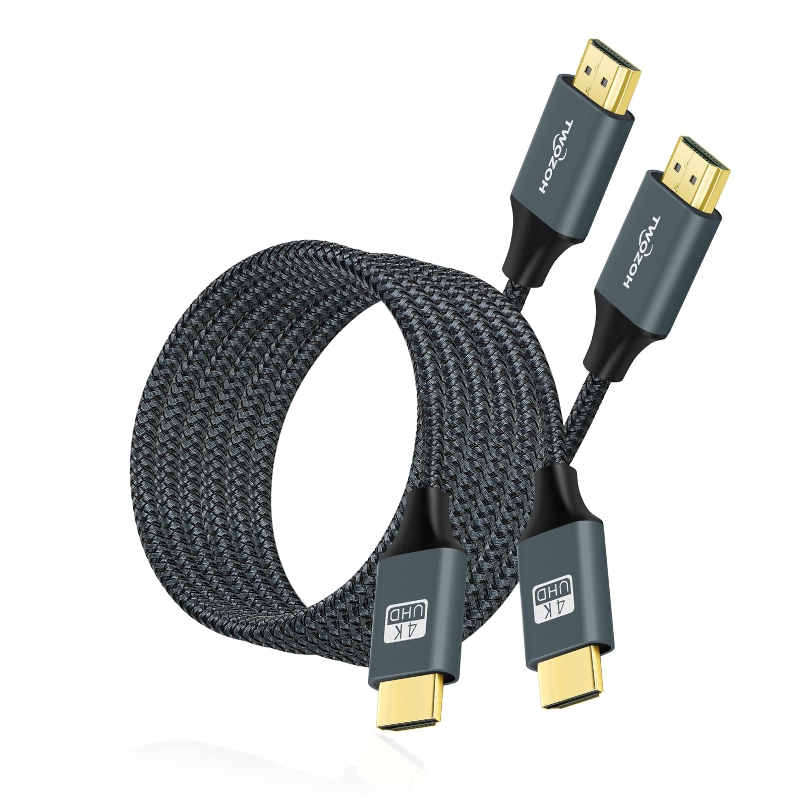 Twozoh Cavo HDMI 4K da 10 m, Nylon Intrecciato Ad Alta Velocità, Supporta 18 Gbps 3D/4K @60Hz/2160P/1080P
