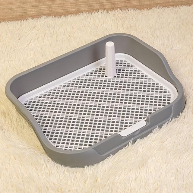 Foto 8 de 8 de PUXZYAX Inodoro para Perros con Columna de Pared Baño Interior con Rejilla de Malla y Poste extraíble…