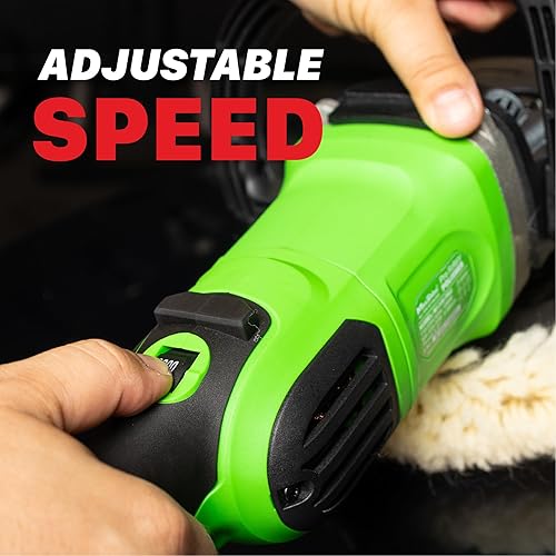 Miniatura 4 de Maxshine Pulidora rotativa M1300 Pro de 7 pulgadas, 1300 W, 6 velocidades, rosca de 58 pulgadas, herramienta de detallado automático para protección