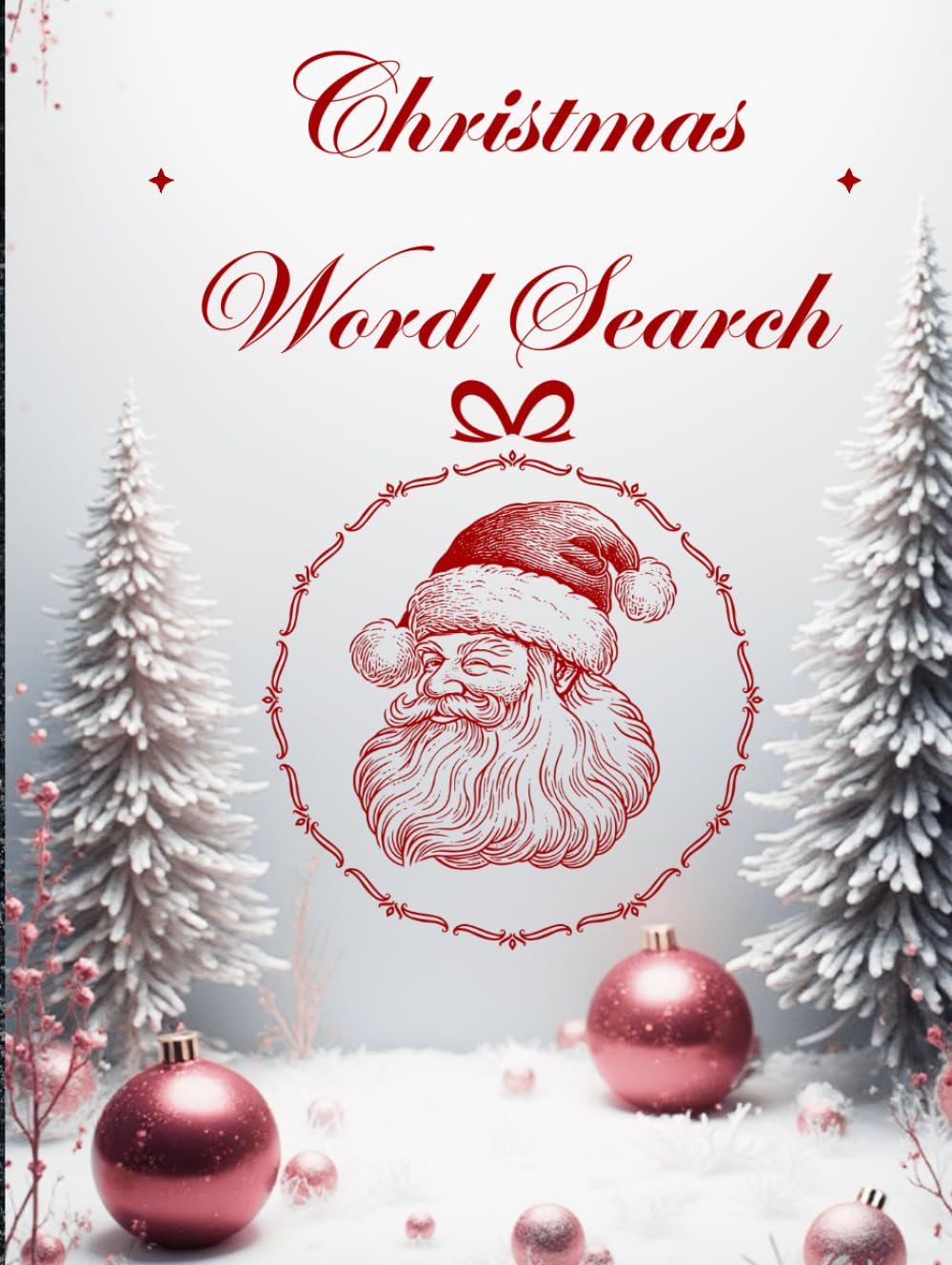 Christmas Word Search: Puzzle book word search for senior adults, large print holiday relaxation.