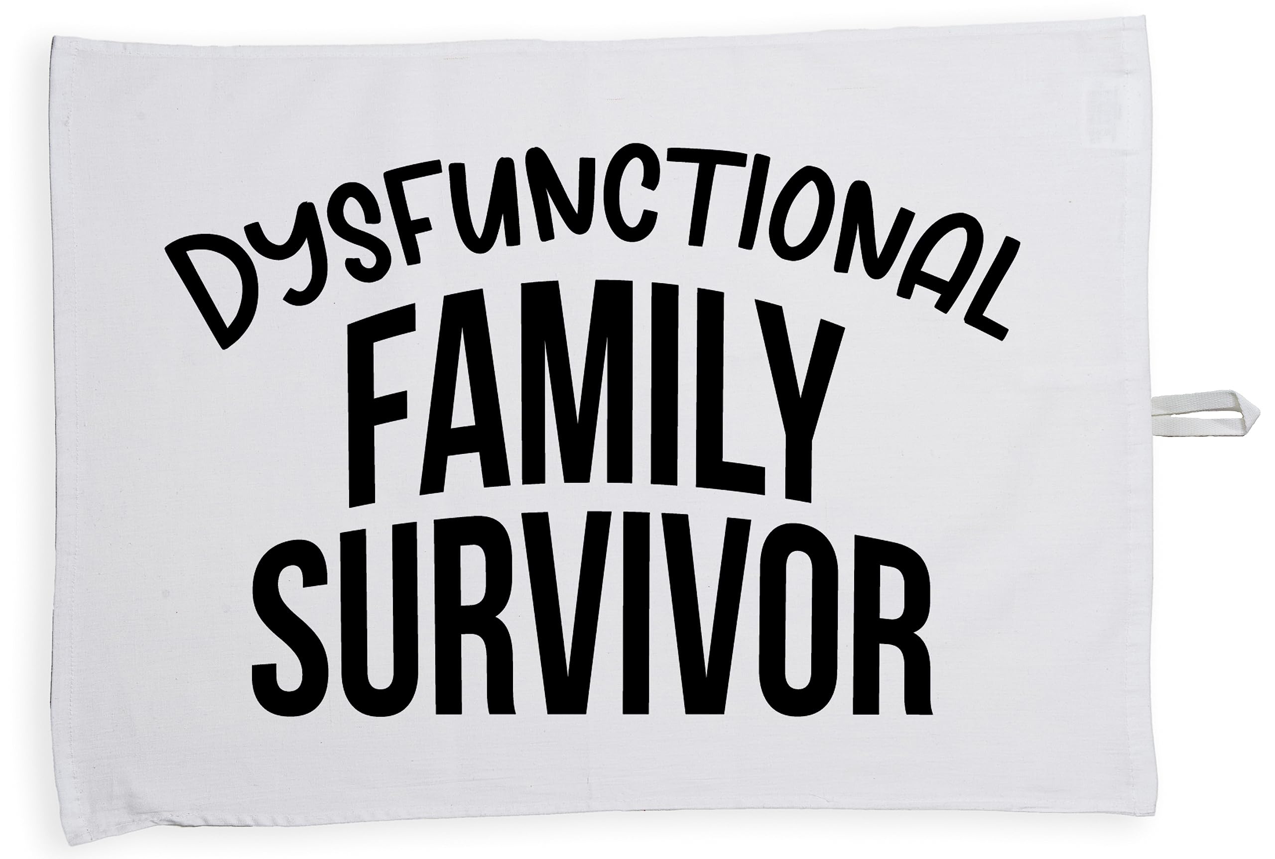 Hippowarehouse Dysfunctional family survivor Tea Towel Eco Printed Dish Cloth Kitchen accessory 50cmx70cm 100% Cotton